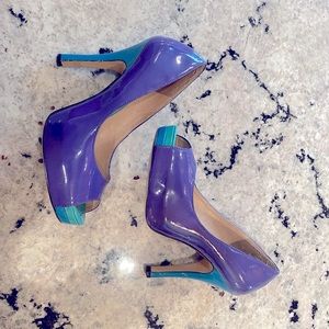 Steve Madden peep toe heels purple